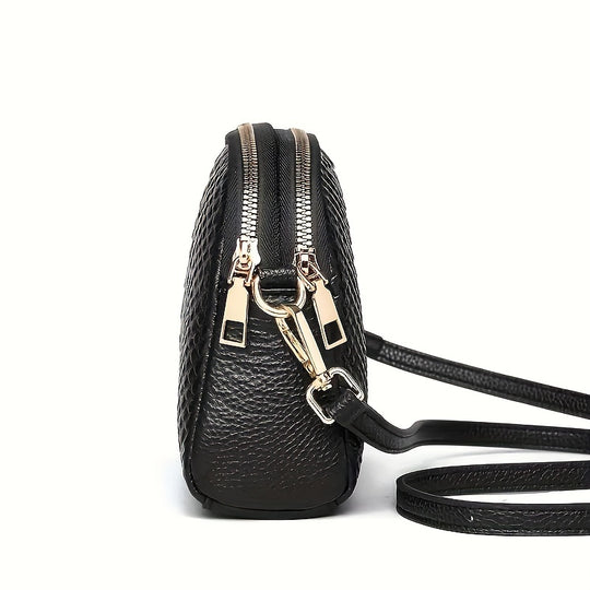 Isabella Croc-Pattern Mini Crossbody Bag