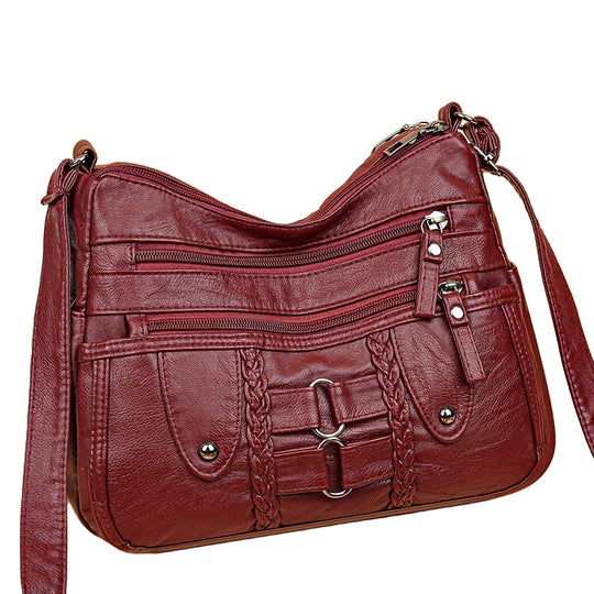 Grace’s Rivet-Accented Crossbody | Anti-Theft Crossbody Bag - Grace Bags