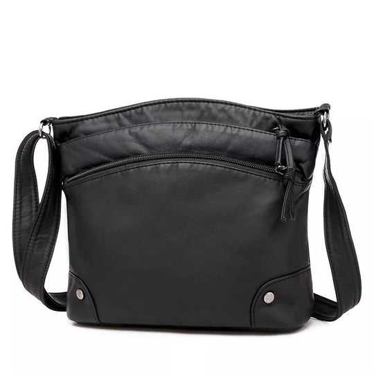 Zoe’s Enduring Elegance | Leather Shoulder Bag - Grace Bags