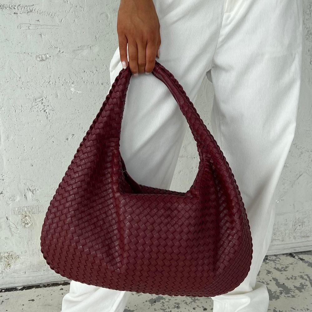 Valentina | Woven Red Tote Bag (BUY 1 GET 1 FREE)