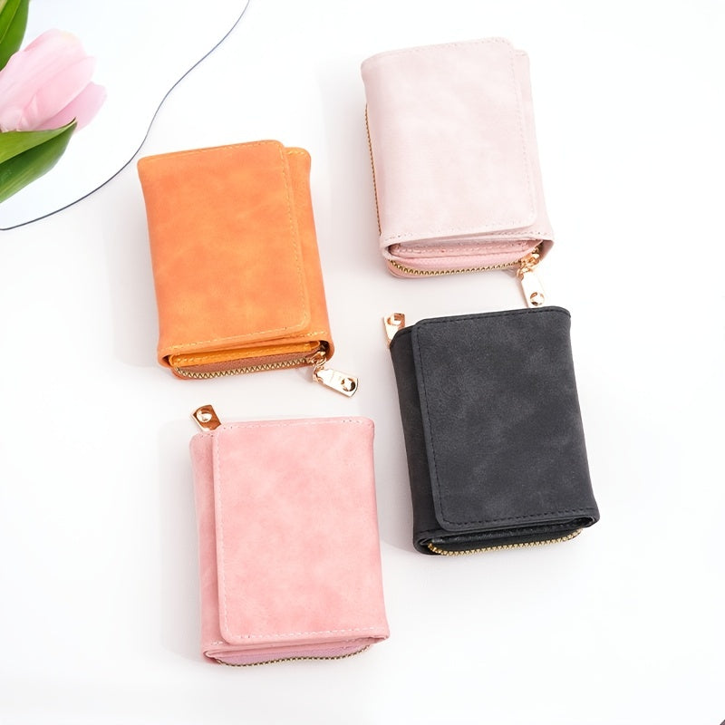 Lila Snap Button Mini Wallet