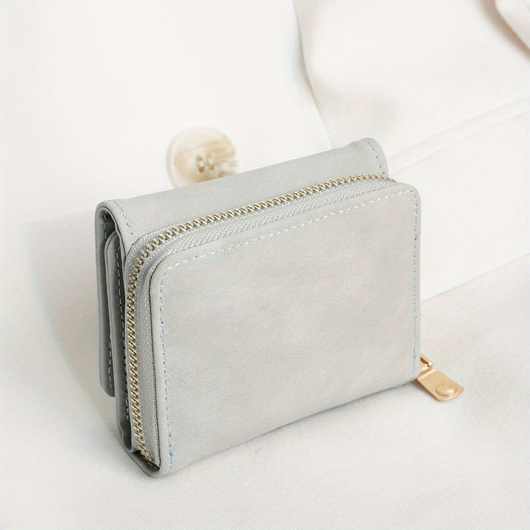 Lila Snap Button Mini Wallet