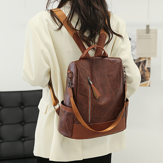 Cleo Retro Anti-Theft Backpack