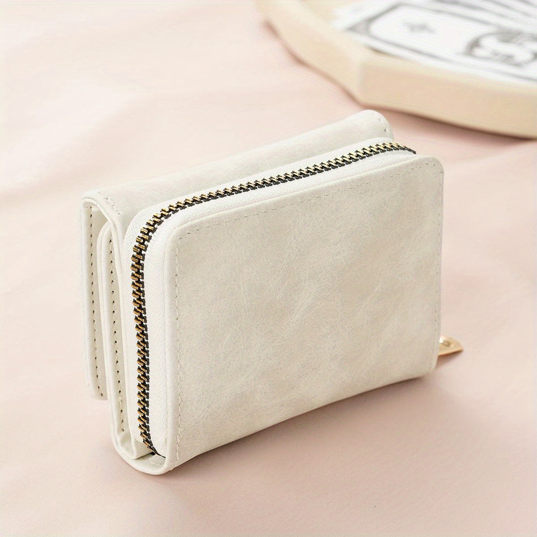 Lila Snap Button Mini Wallet