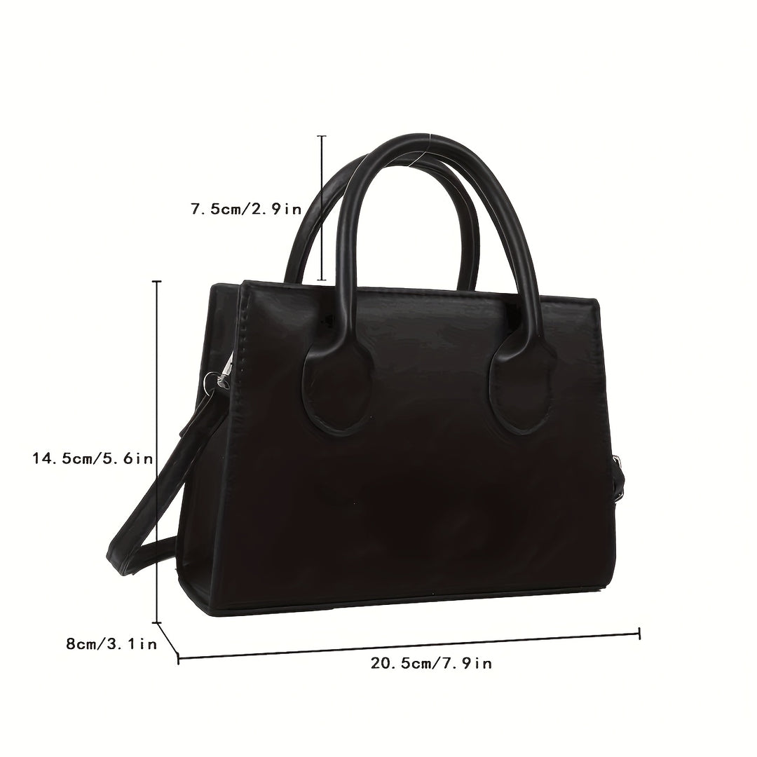 Lila Minimalist Square Handbag