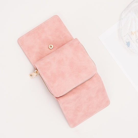 Lila Snap Button Mini Wallet