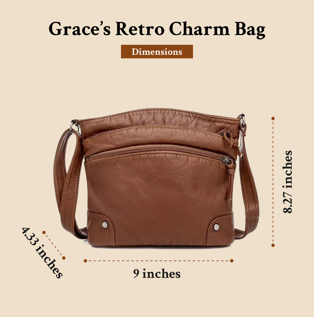 Grace’s Retro Charm | Soft Leather Anti-Theft Messenger Bag (BUY 1 GET 1 FREE)