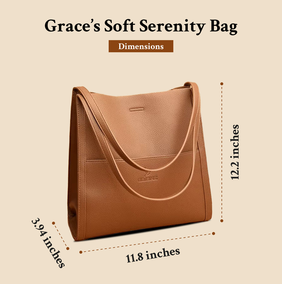 Grace’s Soft Serenity | Designer Leather Crossbody Tote (BUY 1 GET 1 FREE)