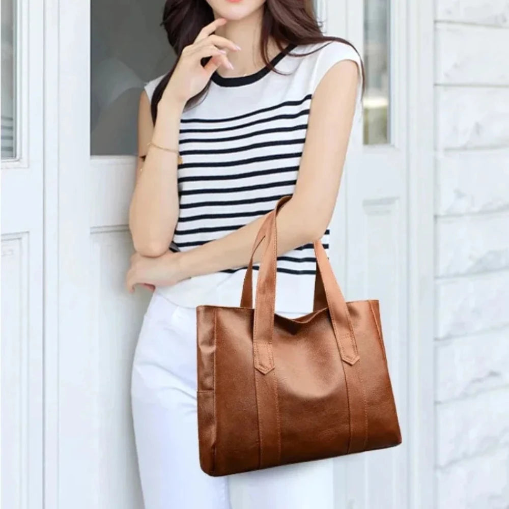 Grace’s Minimalist Luxe | Soft Leather Shoulder Bag - Grace Bags