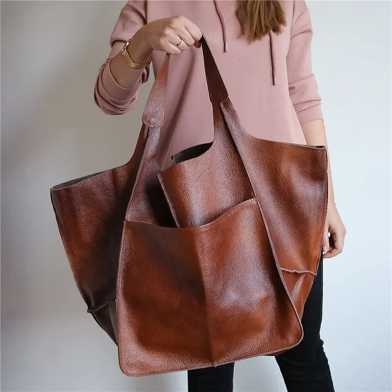 Laura’s Timeless Allure | Vintage Leather Bag - Grace Bags