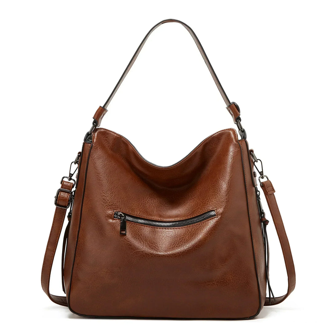 Muriel’s Vintage Charm | Leather Shoulder Bag - Grace Bags