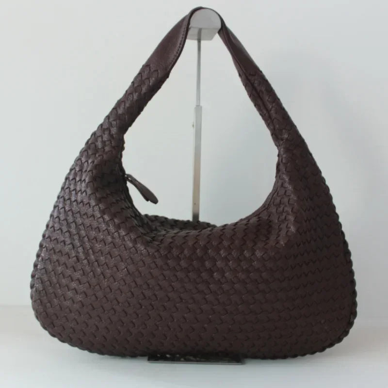 Woven Leather Hobo Bag - Grace’s Timeless Craftsmanship