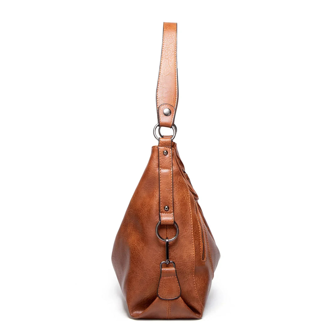 Priscilla’s Vintage Charm | Leather Bag - Grace Bags