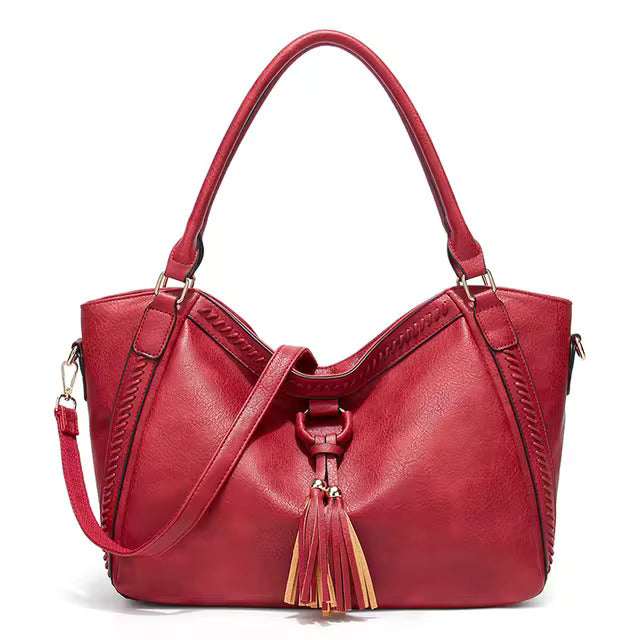 Nellie’s Elegant Sophistication | Leather Shoulder Bag - Grace Bags