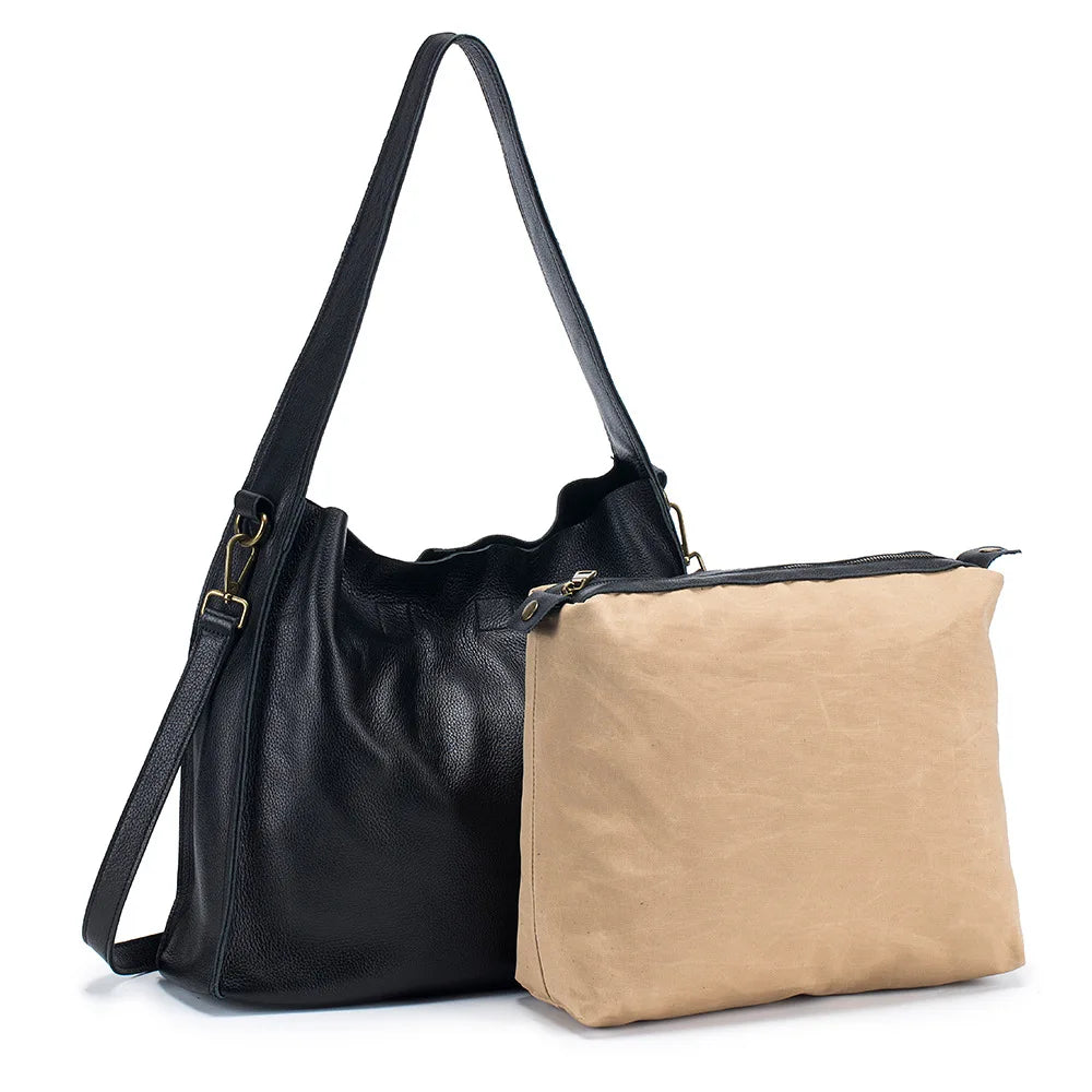 Grace’s Timeless Elegance | Genuine Cowhide Leather Tote Bag - Grace Bags