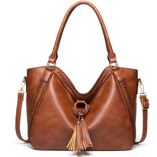 Nellie’s Elegant Sophistication | Leather Shoulder Bag - Grace Bags