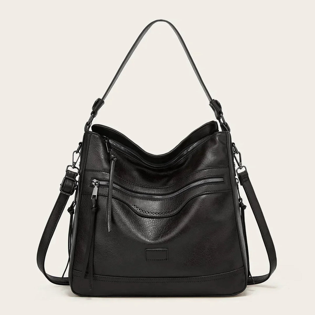 Muriel’s Vintage Charm | Leather Shoulder Bag - Grace Bags