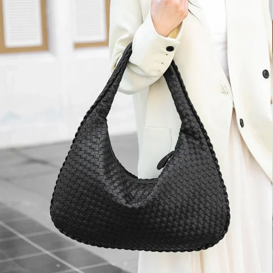 Woven Leather Hobo Bag - Grace’s Timeless Craftsmanship