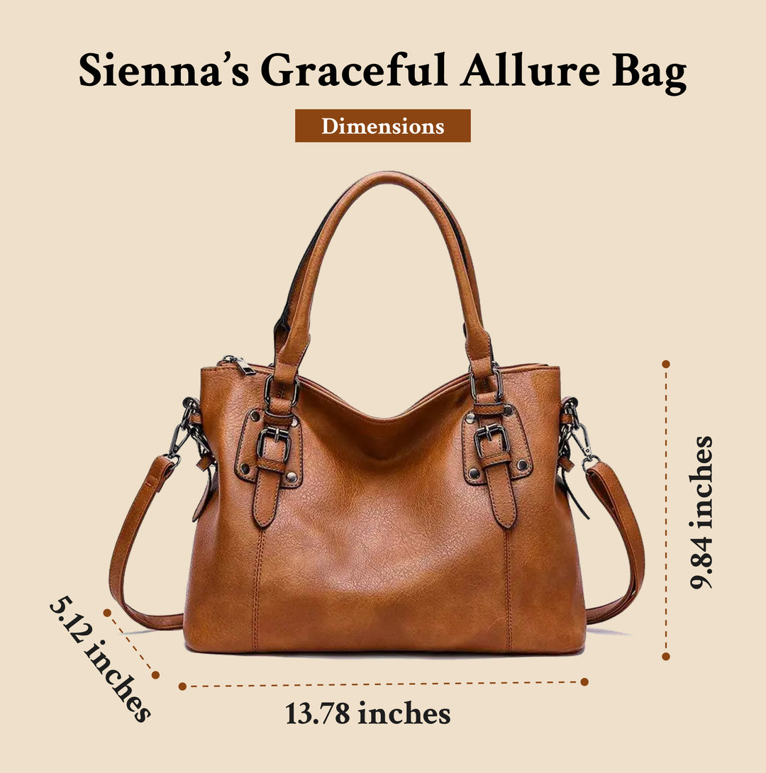 Sienna’s Graceful Allure | Elegant Leather Shoulder Bag (BUY 1 GET 1 FREE)