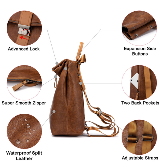 Unique Leather Backpack - Grace’s Style (BUY 1 GET 1 FREE)