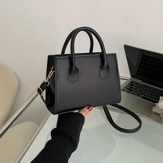 Lila Minimalist Square Handbag