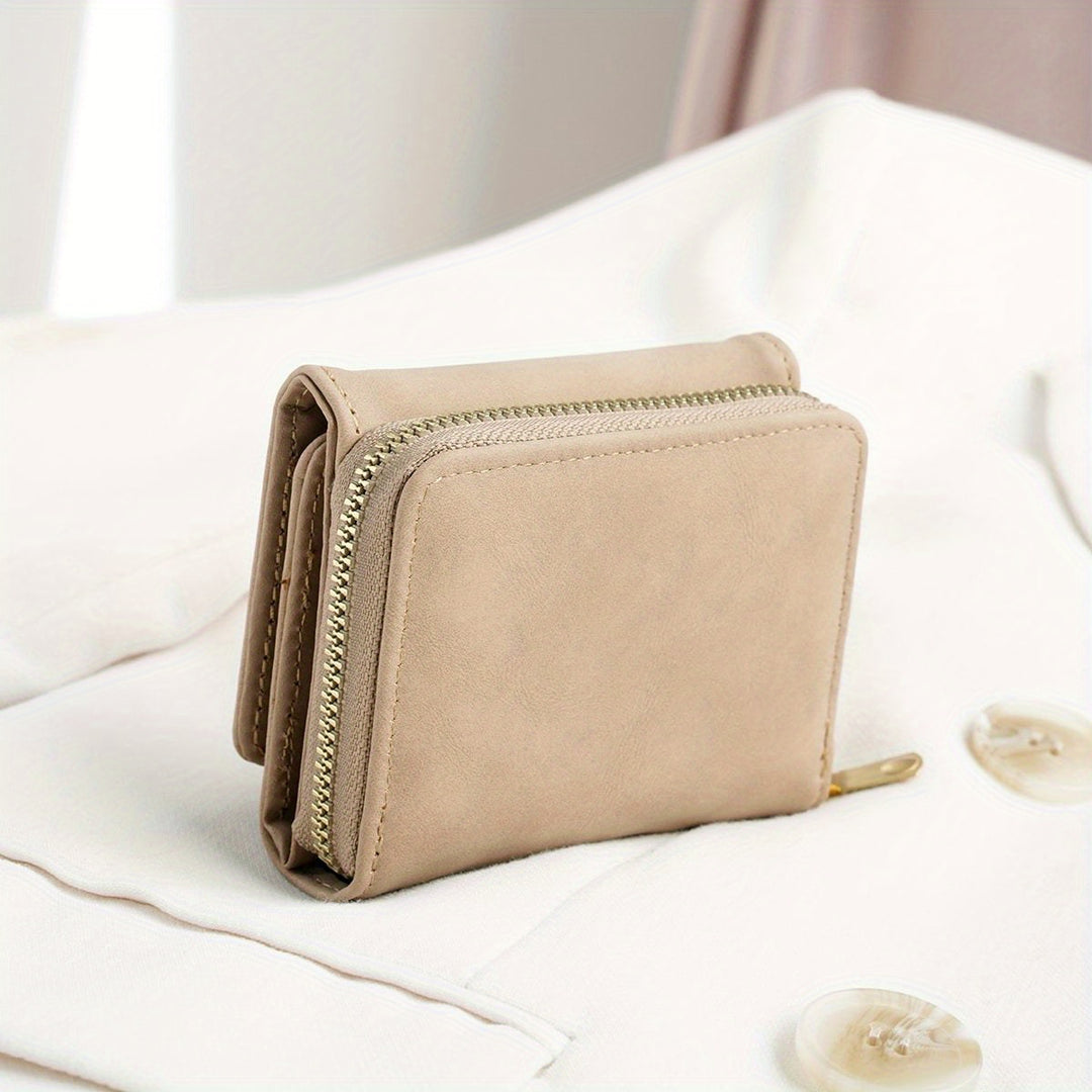 Lila Snap Button Mini Wallet