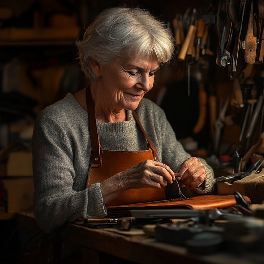 Grace’s Timeless Elegance | Genuine Cowhide Leather Tote Bag - Grace Bags